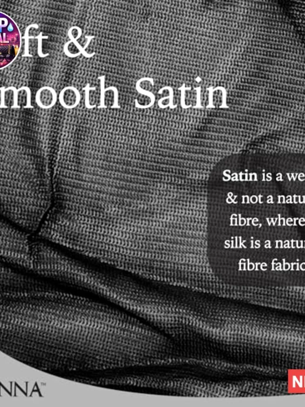 Silky Satin Adjustable Hair Wrap for Sleeping and Styling